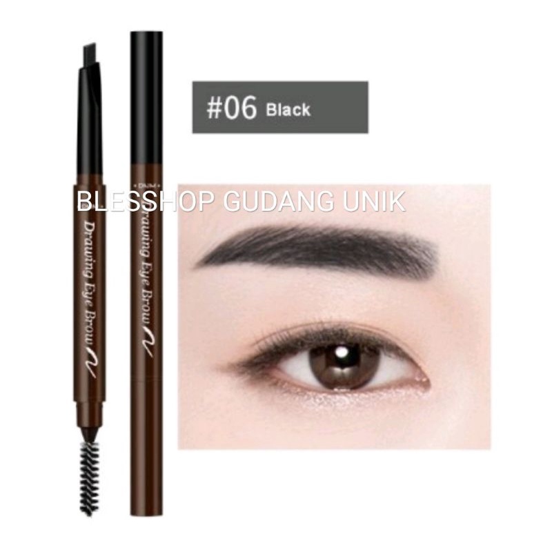 Pensil Alis Eyeliner Hitam Lamiela Pensil Alis Mekanik