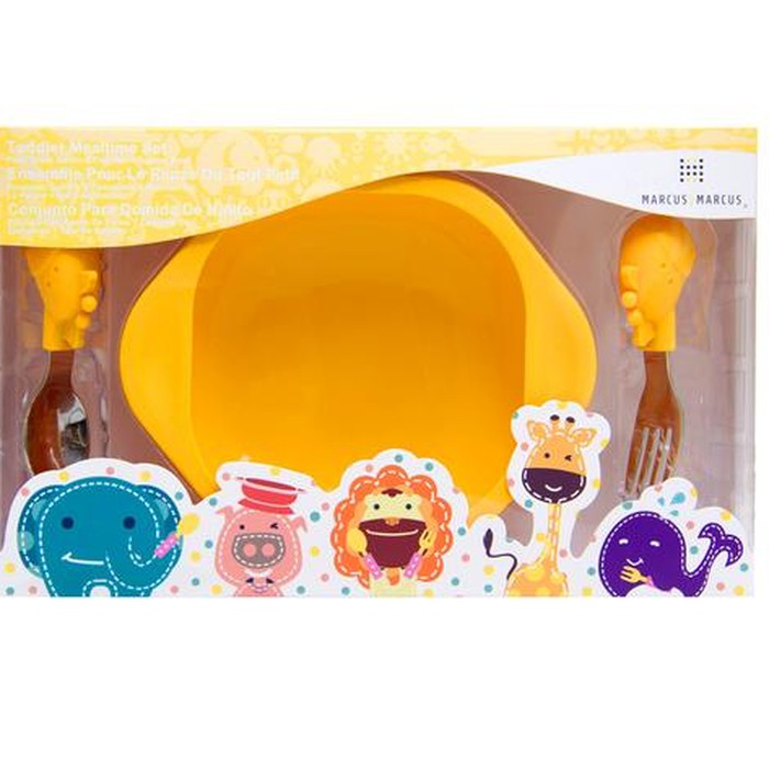 Marcus &amp; Marcus Toddler Mealtime Set Girrafe Yellow