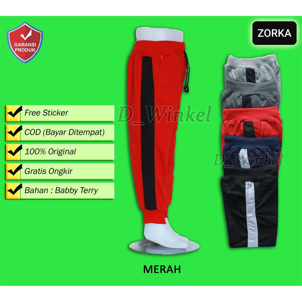 Celana joger pants - Celana training anak usia 3 tahun sampai 12 tahun