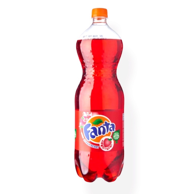 Fanta Botol 1 Liter (Sedang) Rasa Strawberry