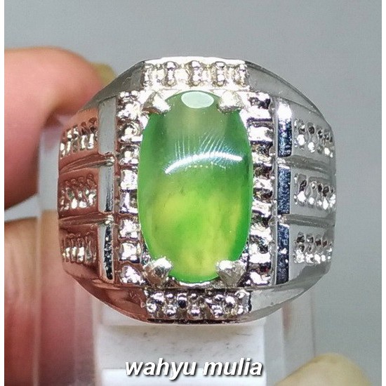 Batu Cincin Sungai Dareh Idocrase Green Apple Asli (Kode 1249)