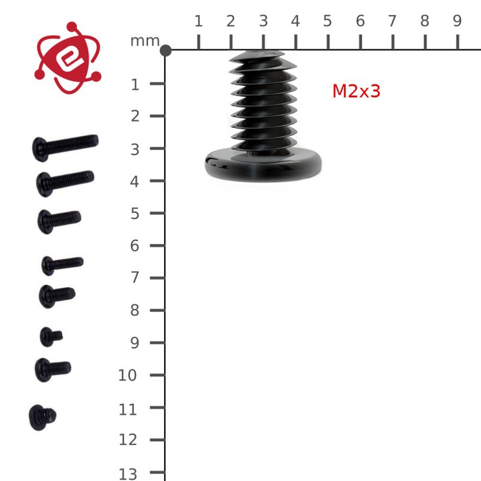 Baut Screw Kecil M2x3 Laptop HP Toshiba Dell Samsung Asus Acer Lenovo
