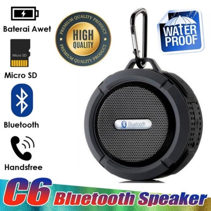 Speaker Bluetooth Portable C6 Waterproof (Anti Air)
