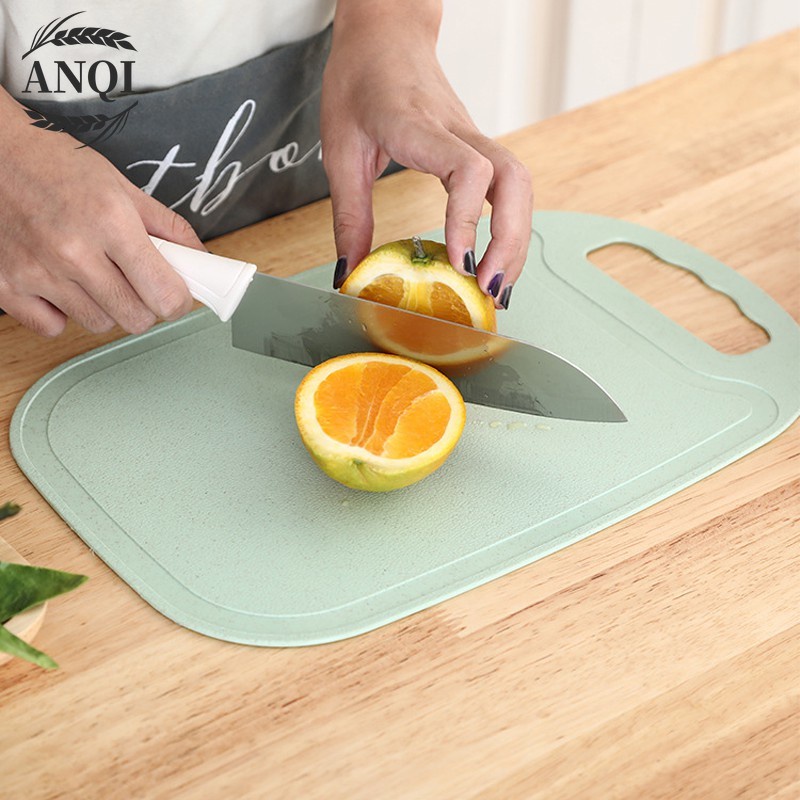 ANQI 1888 Talenan Buah Sayur Antislip Bahan PP Food Grade Cutting Board