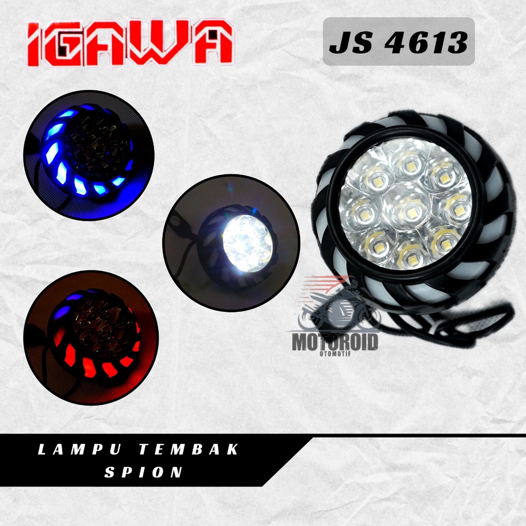 Lampu Spion Universal Jepit Tembak Sorot Sen Pelangi