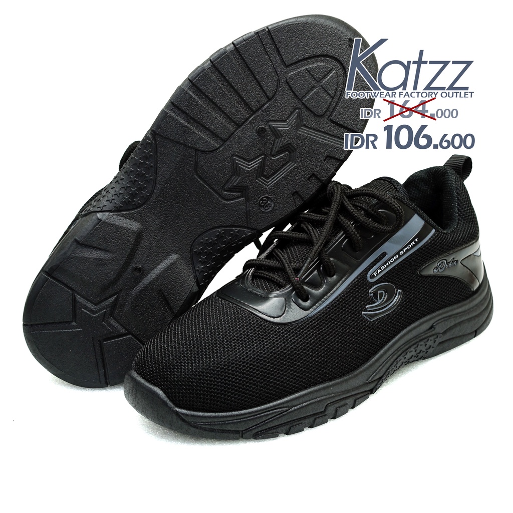 KATZZ - SEPATU SEKOLAH FULL HITAM UK 28 - 39 SD SMP MODEL TERBARU LAKI LAKI PEREMPUAN, SEPATU SEKOLA