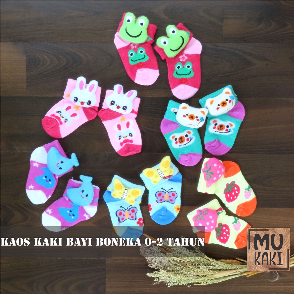 Kaos Kaki Bayi Hiasan Boneka isi 3 Pasang