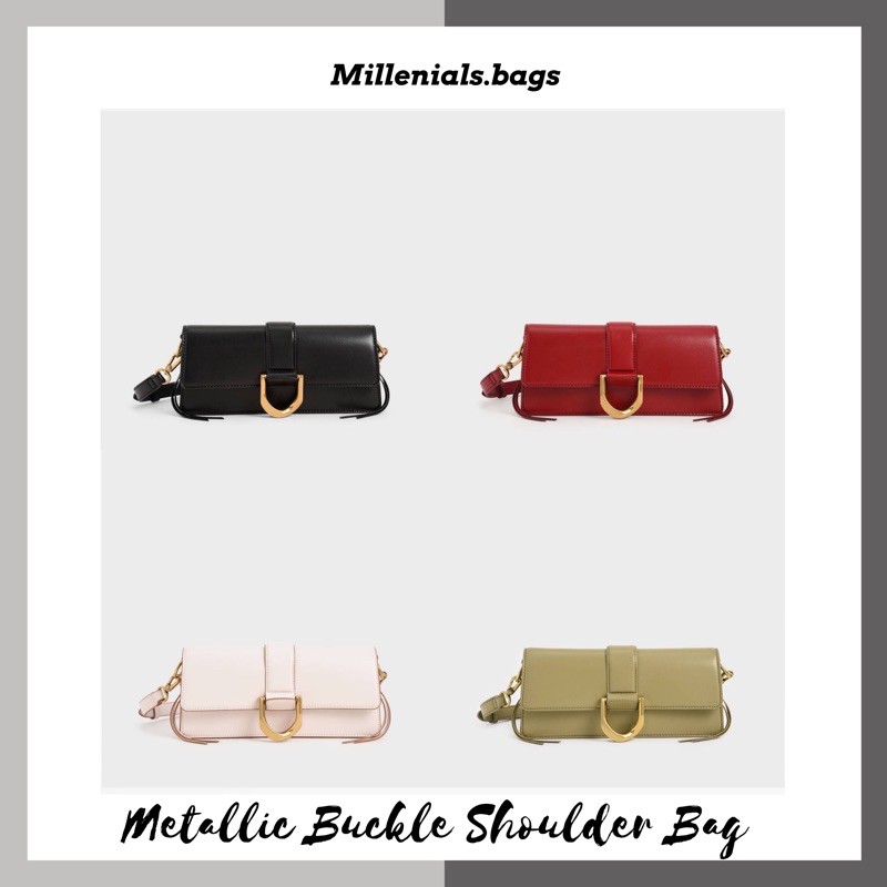 Cnk metallic buckle shoulder bag