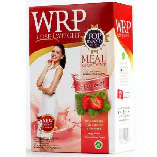 WRP lose Weight Stawberry 324gr(6sachet) - WRP meal Replacement - Susu Diet