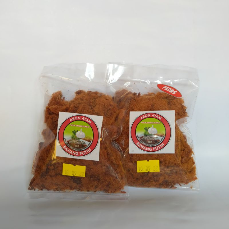 

Abon Ayam Asli Bawang Putih 50 gram