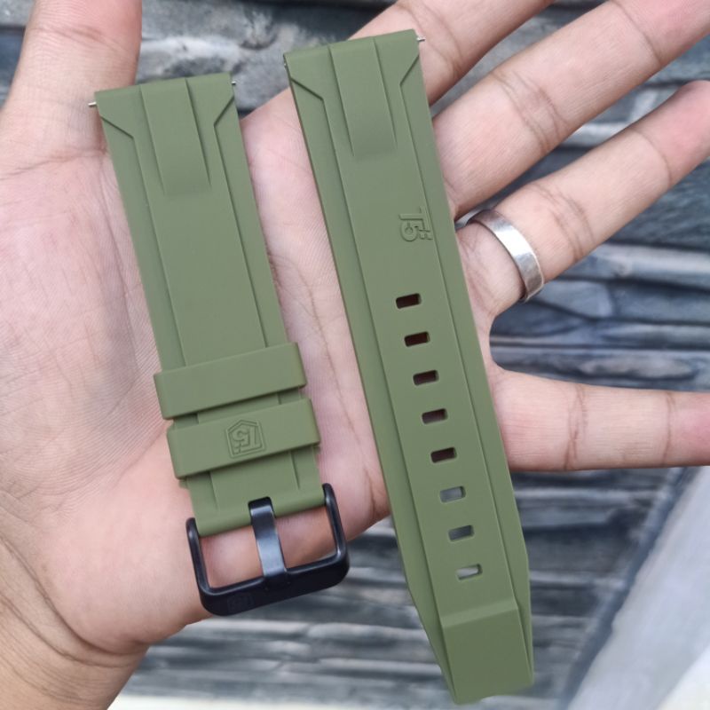 Tali Karet T5 Original Ukuran 24 mm Quik Release, Strap Rubber T5 Original Silikon Quik Release