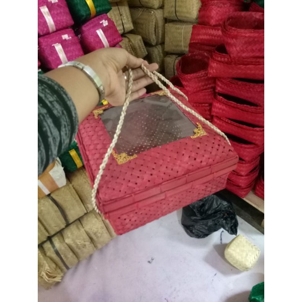 SOKASE MIKA TALI WARNA M / box bambu / box oranizer / hantaran nikah / seserahan / packaging