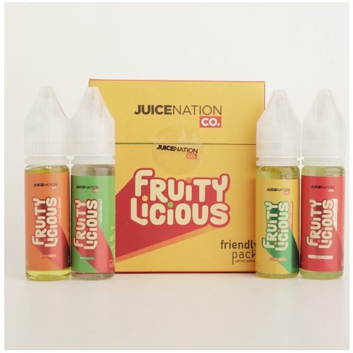 NEW - FRUITY LIC IOUS  PACK 4X 15M L