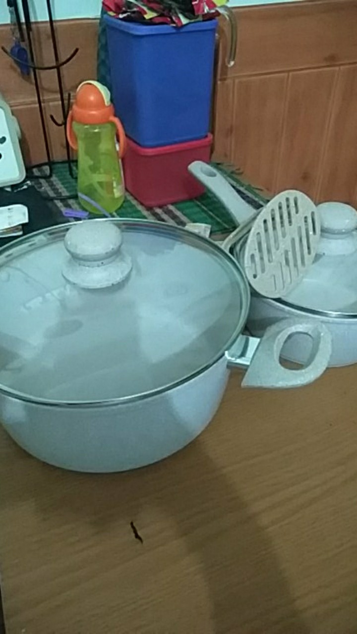 Bolde Super Pan Casserole / Dutch Oven / Dutchoven Panci Rebus 24 Cm Granite Beige Series