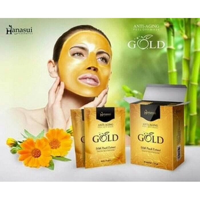 HANASUI GOLD MASKER WAJAH