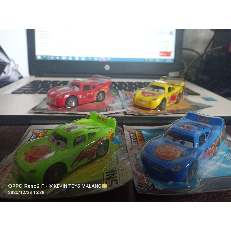 MD 3675 mainan mobil cars lightning mcqueen PULL BACK harga satuan / mainan mobil super racing NEW