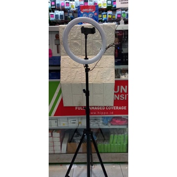 LAMPU SELFIE LAMPU LED RINGLIGHT 26CM TRIPOD 2.1M