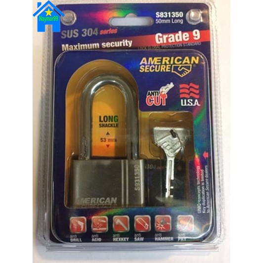 Gembok American Tools Leher Panjang Original