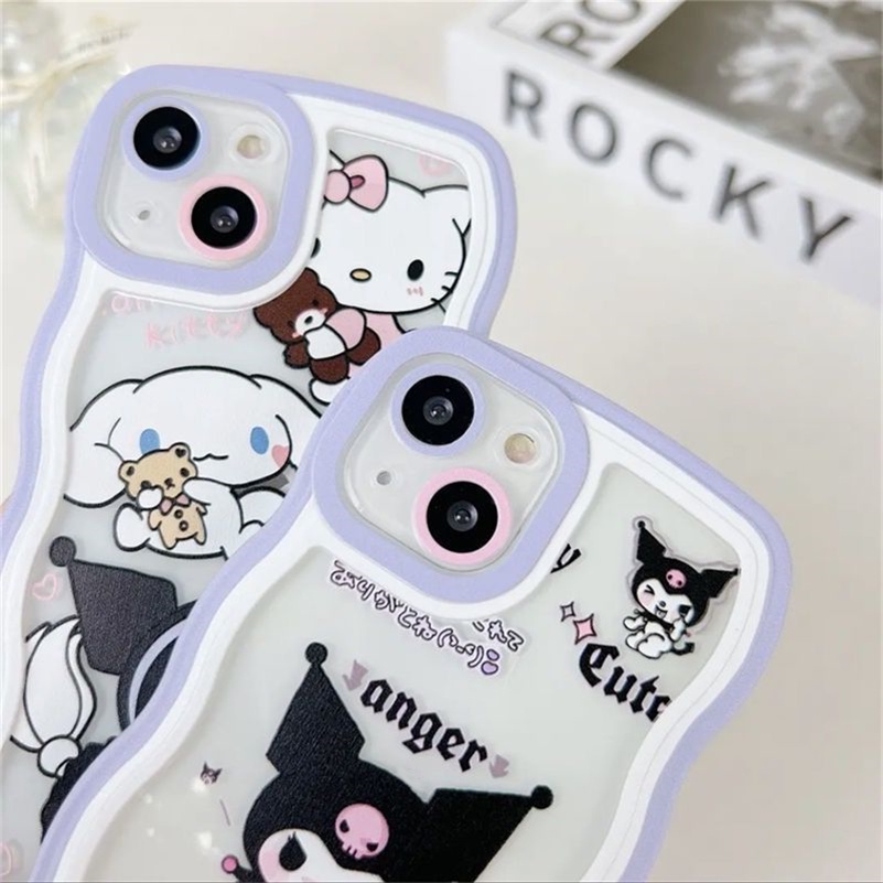 Soft Case TPU Motif Kartun Untuk iPhone 13 12 11 Pro Max X Xr Xs Max SE 8 7 6 6s Plus