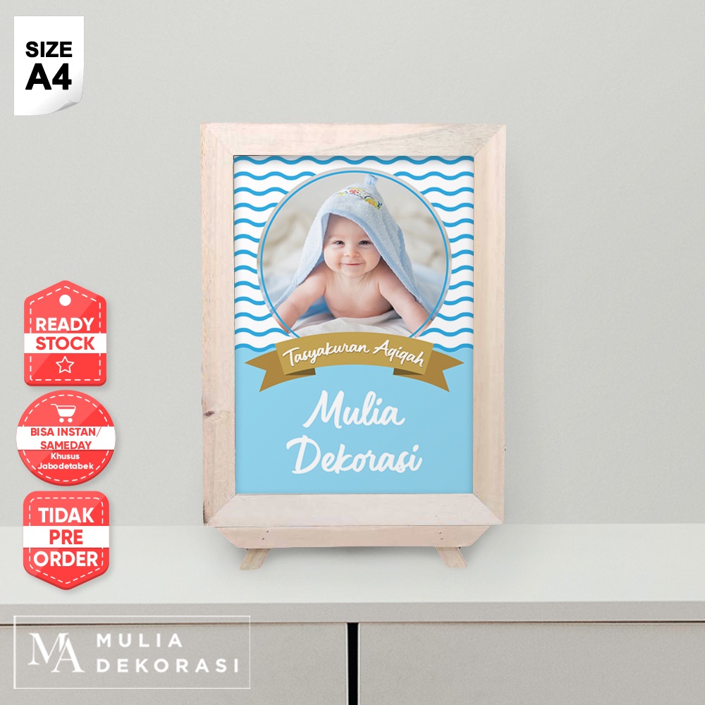 Template Gambar Papan Print Laser Ukuran A4 Lengkap Dengan Papan Custom 4 7 Bulan Khitan Aqiqah Syukuran