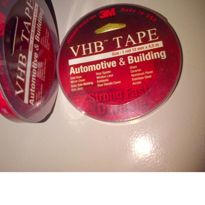 

◘ Double Tape 3M VHB / Isolasi Ukuran 12 mm 4 5 m Perekat 3M / Lem 3M ▼