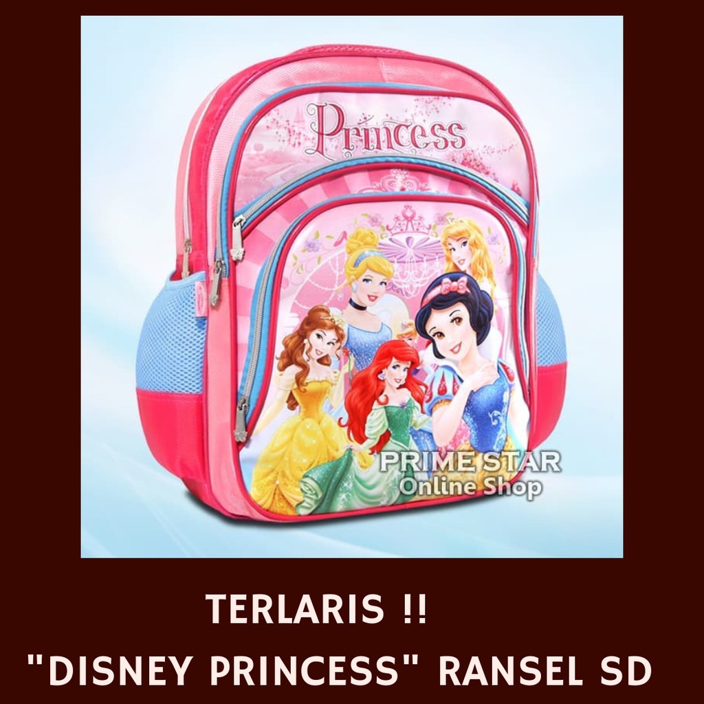 Tas Anak Sekolah Sd Princess 16 01 Karakter Perempuan Lucu