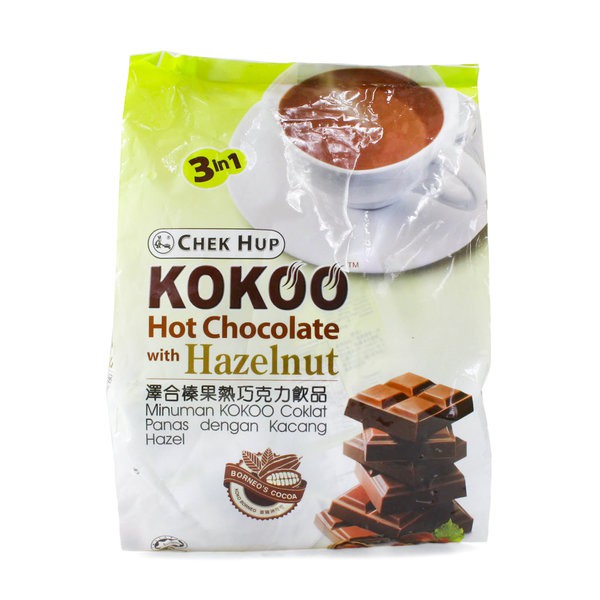 

CHEK HUP KOKOO HOT CHOCOLATE DENGAN HAZELNUT ISI 15 SACHET