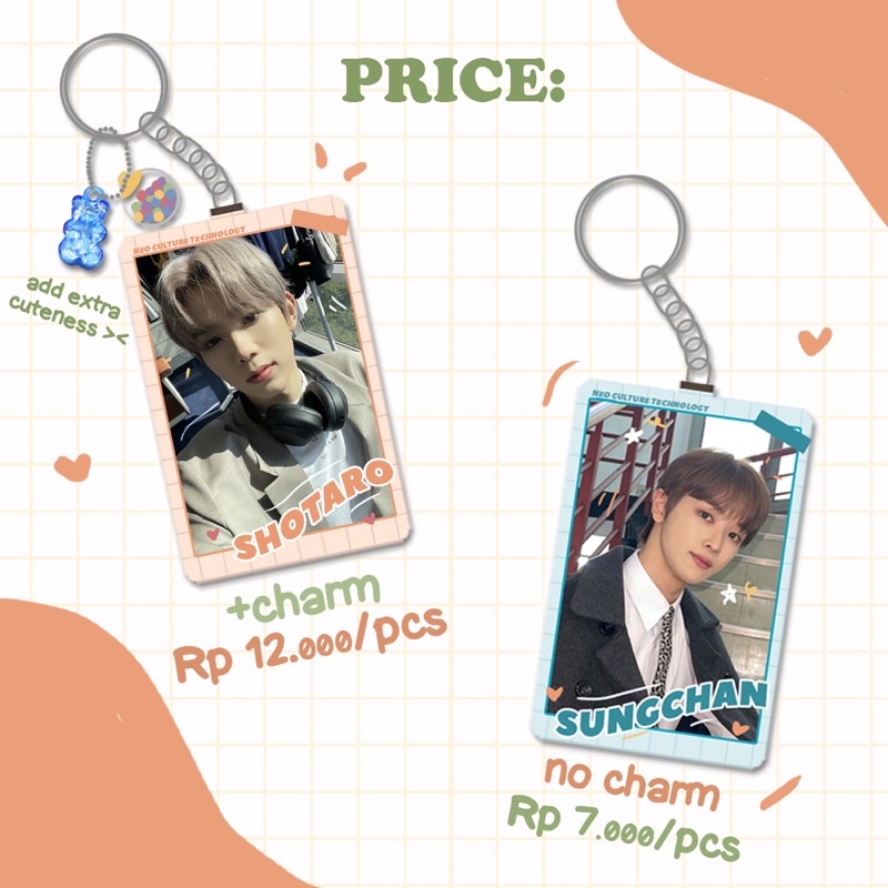 NCTU KEYRING KEYCHAIN GANCI GANTUNGAN ACRYLIC KUNCI VOL.2 NCT NCTZEN SHOTARO SUNGCHAN