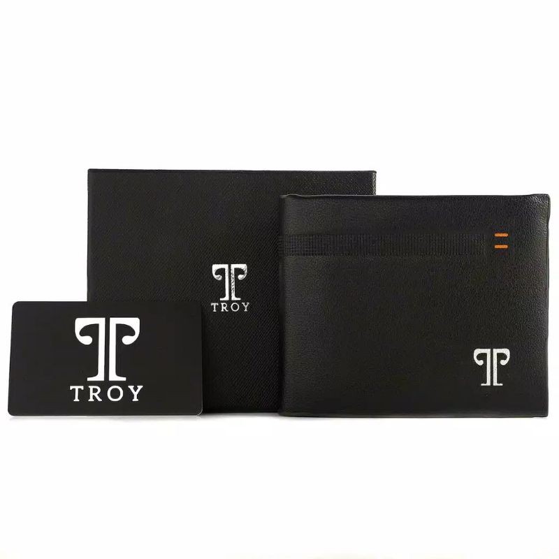 Dompet Pria Kulit Lipat Import TROY Original