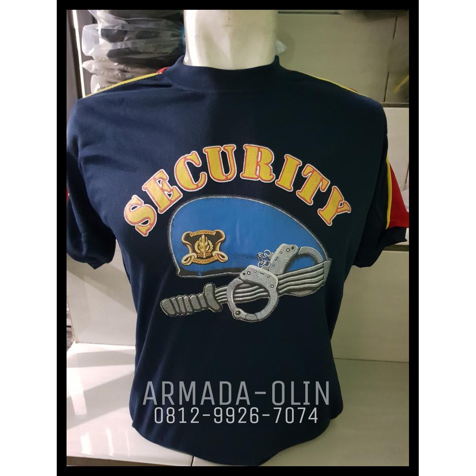 KAOS KOMBINASI SECURITY / KAOS SECURITY / KAOS LENGAN PENDEK