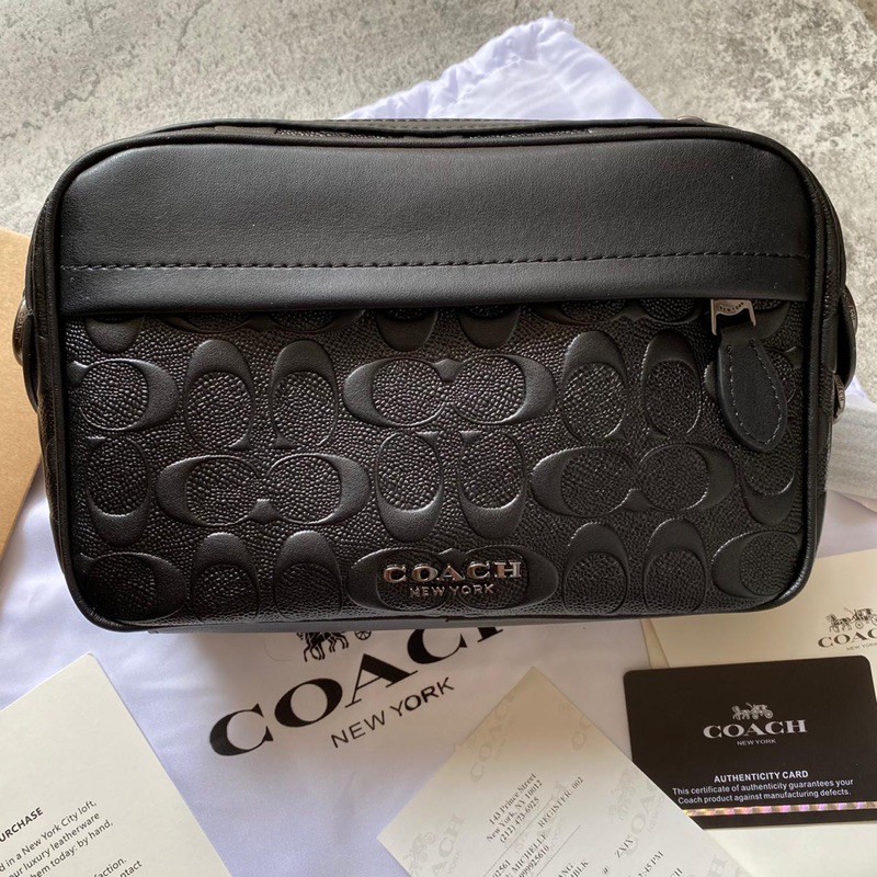 TAS COACH GRAHAM CROSSBODY BAG IN SIGNANTURE EMBOSED