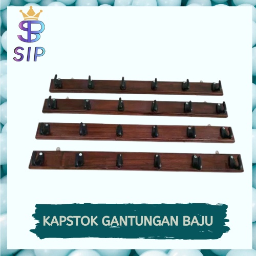 kapstok baju kayu / gantungan baju natural / Kapstok kayu kapstok baju Gantungan dinding serbaguna