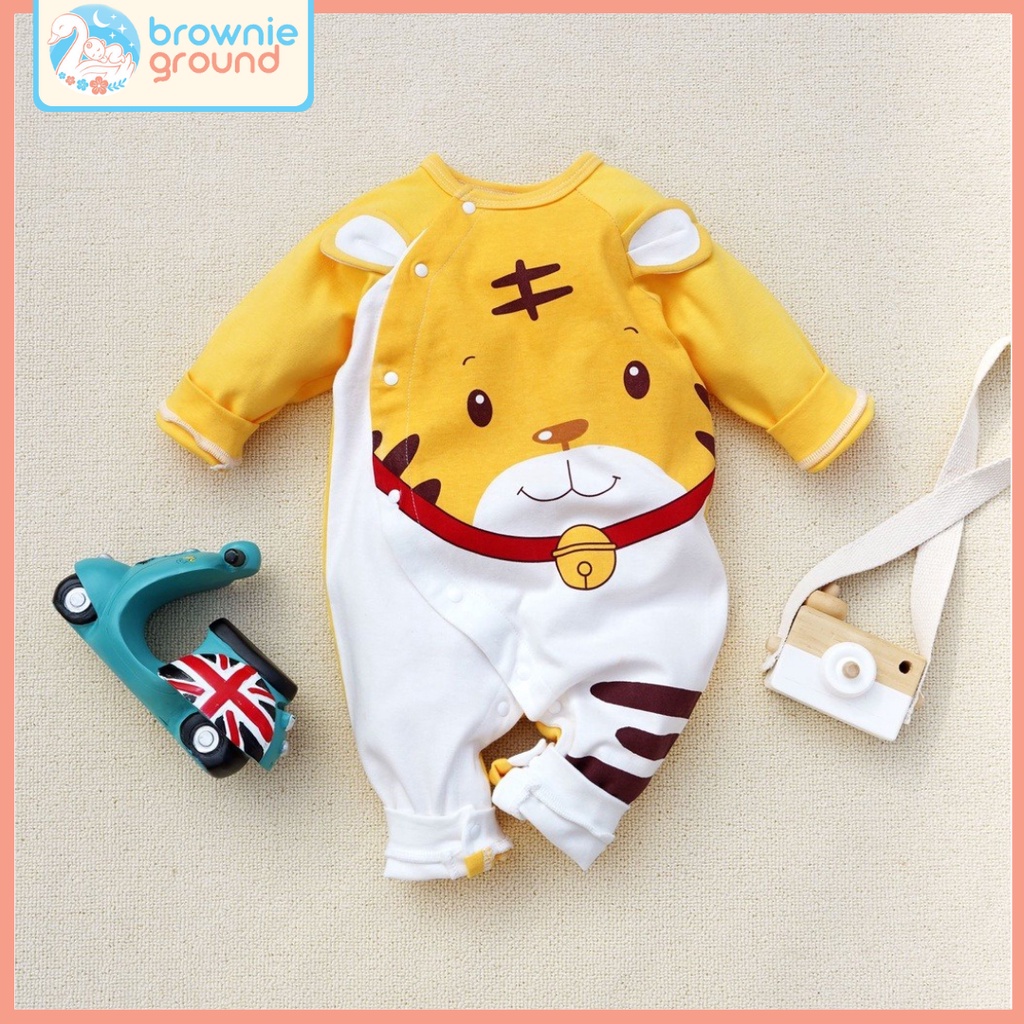 BROWNIEGROUND - Jumper bayi karakter HARIMAU LUCU 0-24 bulan / baju anak IMPOR baju imlek bayi jumper bayi lengan panjang