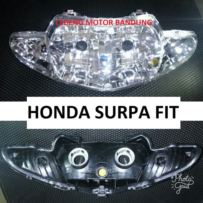 Reflektor Supra-Fit Lama 2 Mata Headlamp Lampu Bukan Original Honda LEDENGMOTOR