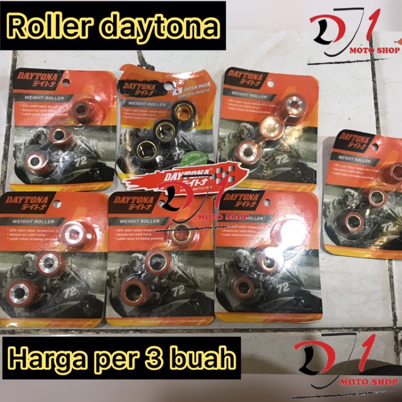 Harga roller per 3 buah Roller racing motor daytona beat scoopy fi injeksi vario karbu mio j campur
