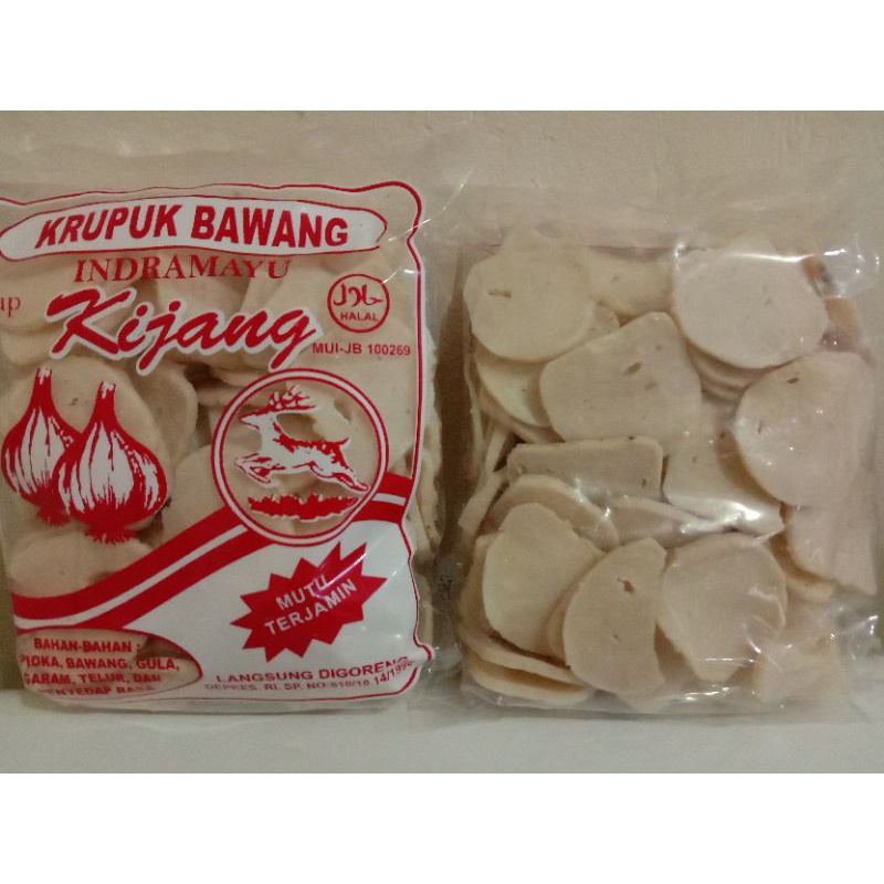 Jual Kerupuk Bawang Mentah Cap Kijang Khas Indramayu Gr Shopee