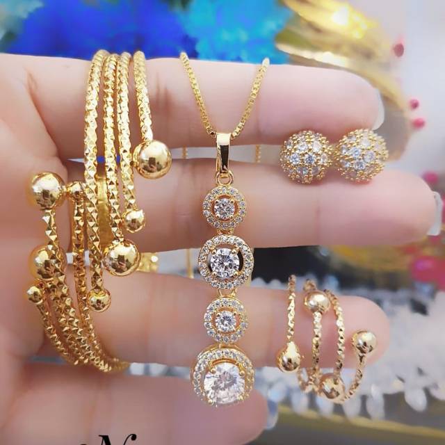 Xuping set perhiasan lapis emas 24k 3003