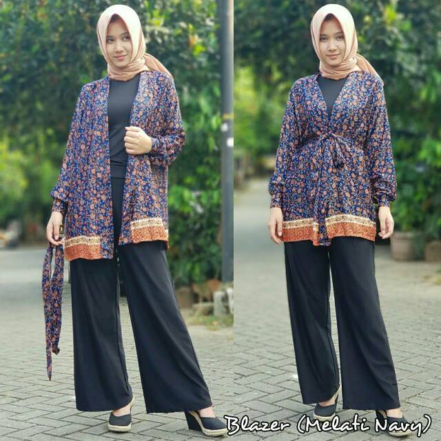  Blazer batik kekinian  modern real pict Shopee Indonesia