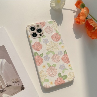Iphone case Sheepskin material, cute flowers tpu Phone