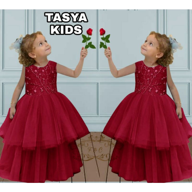 DRESS TASYA KID FASHION PAKAIAN ANAK PEREMPUAN FEHM