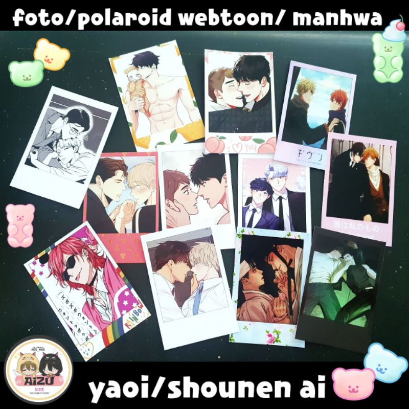 set foto manga/ webtoon/ manhwa BL, yaoi, shounen ai, boys love