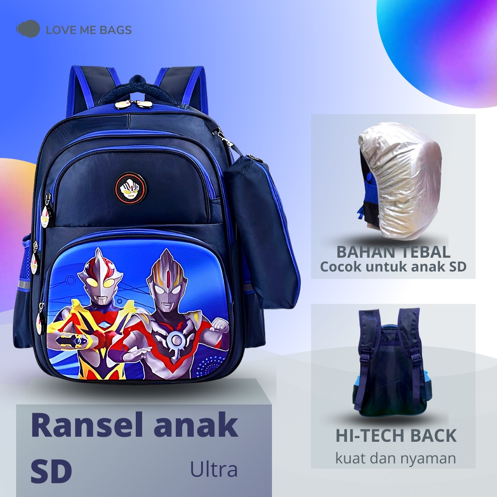 LMB Tas Sekolah Anak Laki Laki Sd Gratis kotak pensil Tas anak laki laki Tas sekolah Fashion anak Tas import Tas sekolah Tas anak Tas ransel anak laki laki Tas anak anak Tas anak karakter Tas sekolah anak laki laki sd import PROMO Tas