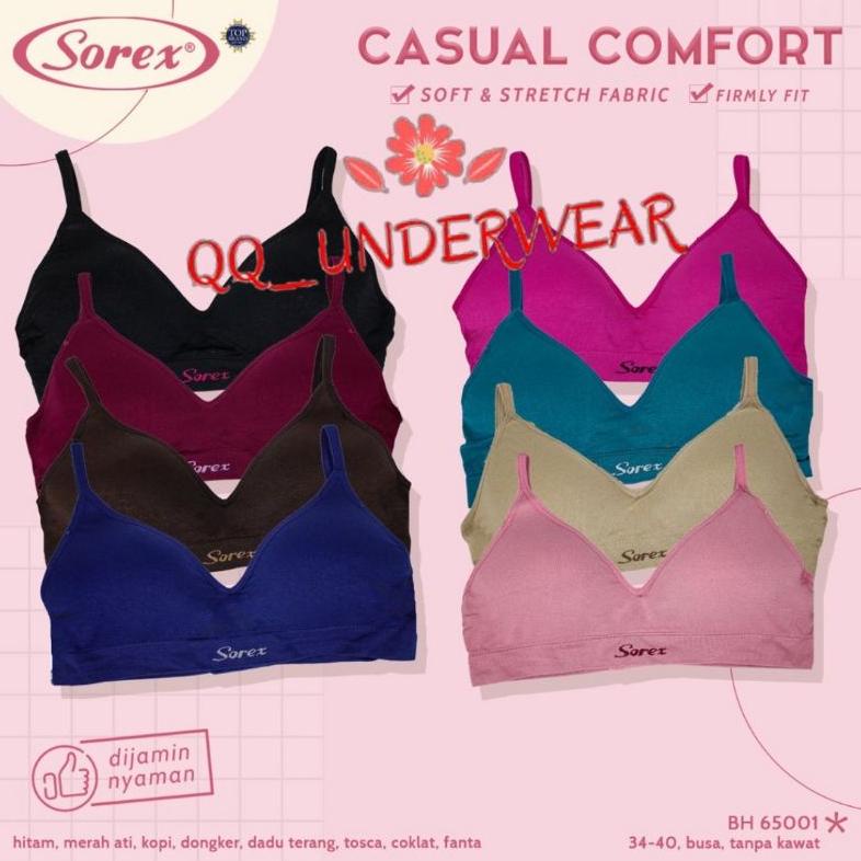Bh Bra Sorex Tanpa Kawat 65001/ Sport Bra Sorex Casual Comfort / Bh Sorex 65001 / Bra Sorex 65001