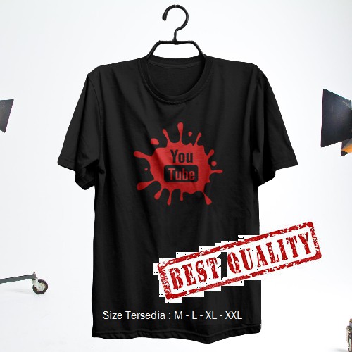 KAOS YOUTUBE BAJU YOUTUBE T SHIRT YOUTUBE