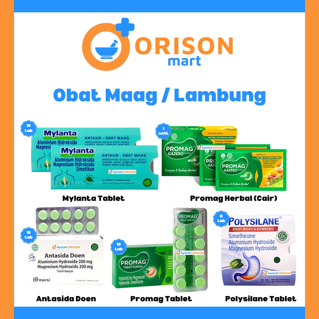 

OBAT ECERAN SAKIT MAAG / MYLANTA PROMAG POLYSILANE ANTASIDA DOEN