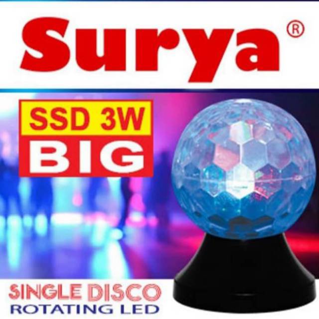 Lampu Disco Putar Surya SSD 3 W BIG