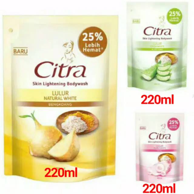 [GROSIR] Citra lulur body wash reffil 220ml