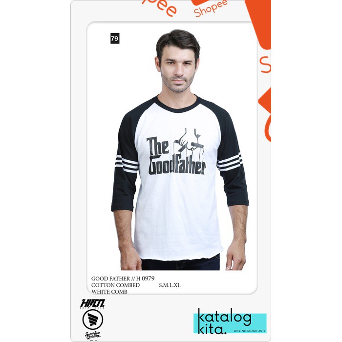 KAOS TSHIRT DISTRO LENGAN PANJANG RAGLAN PRIA GOOD FATHER KASUAL KEREN ORIGINAL HRCN HGM 0979 COD