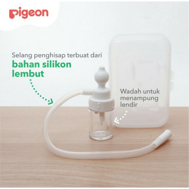 PIGEON Nose Cleaner Tube Type Nasal Aspirator Penghisap Ingus Bayi