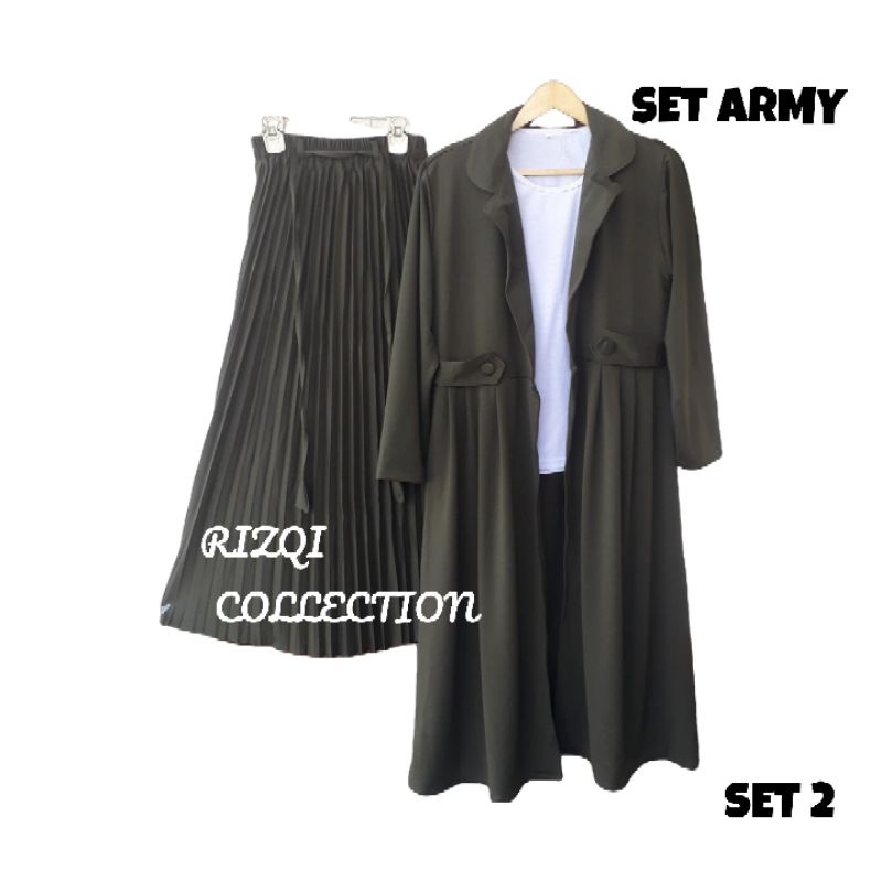 100% REALPICK SETELAN OUTER WAFFEL PREMIUM RIZQI COLLECTION